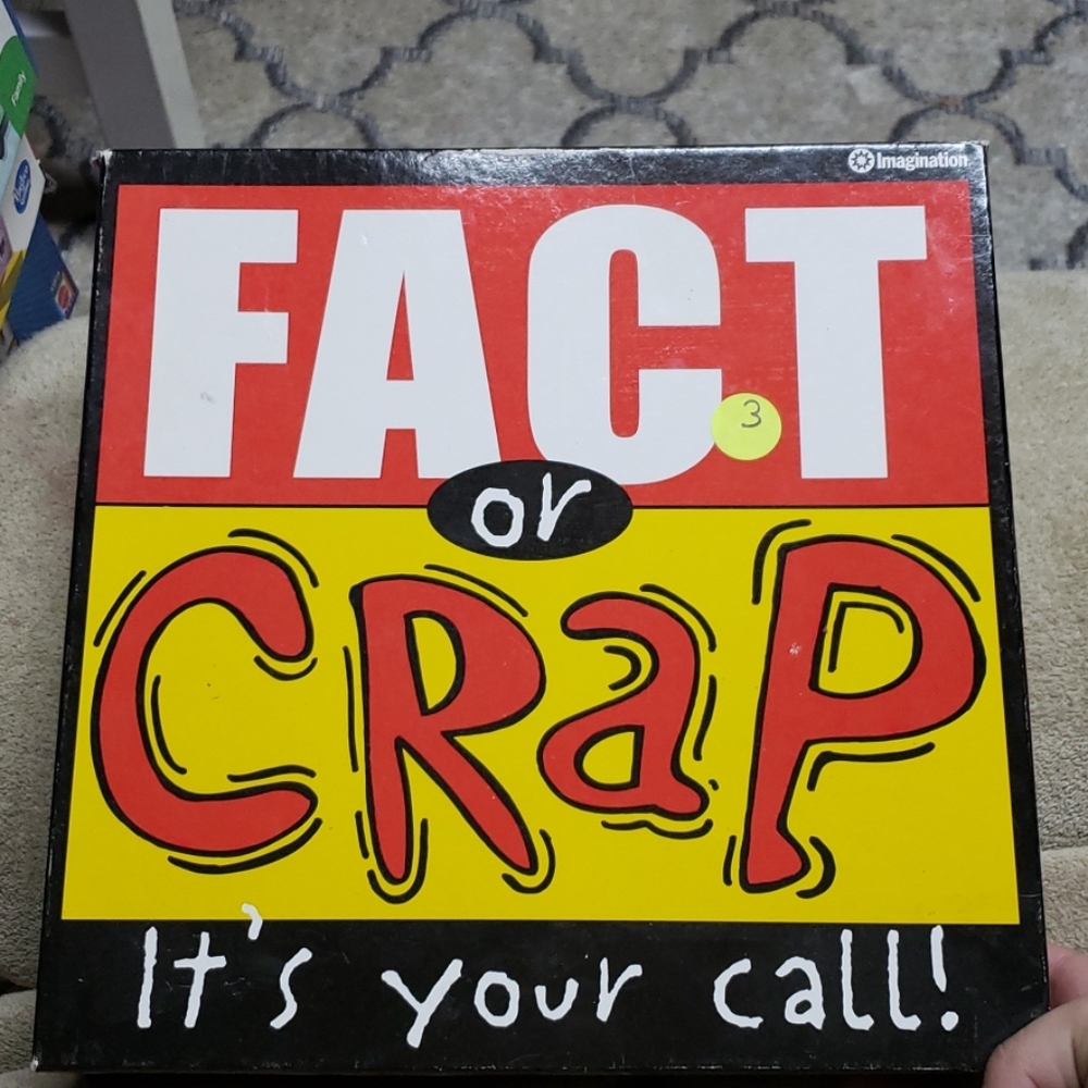 NWOT Fact or Crap Board Game